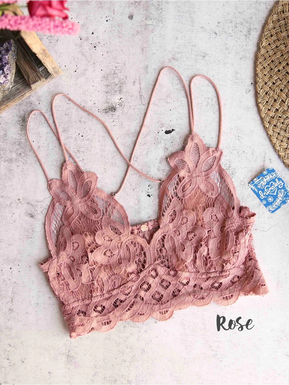 FREE PEOPLE - FP ONE ADELLA CROCHET LACE BRALETTE